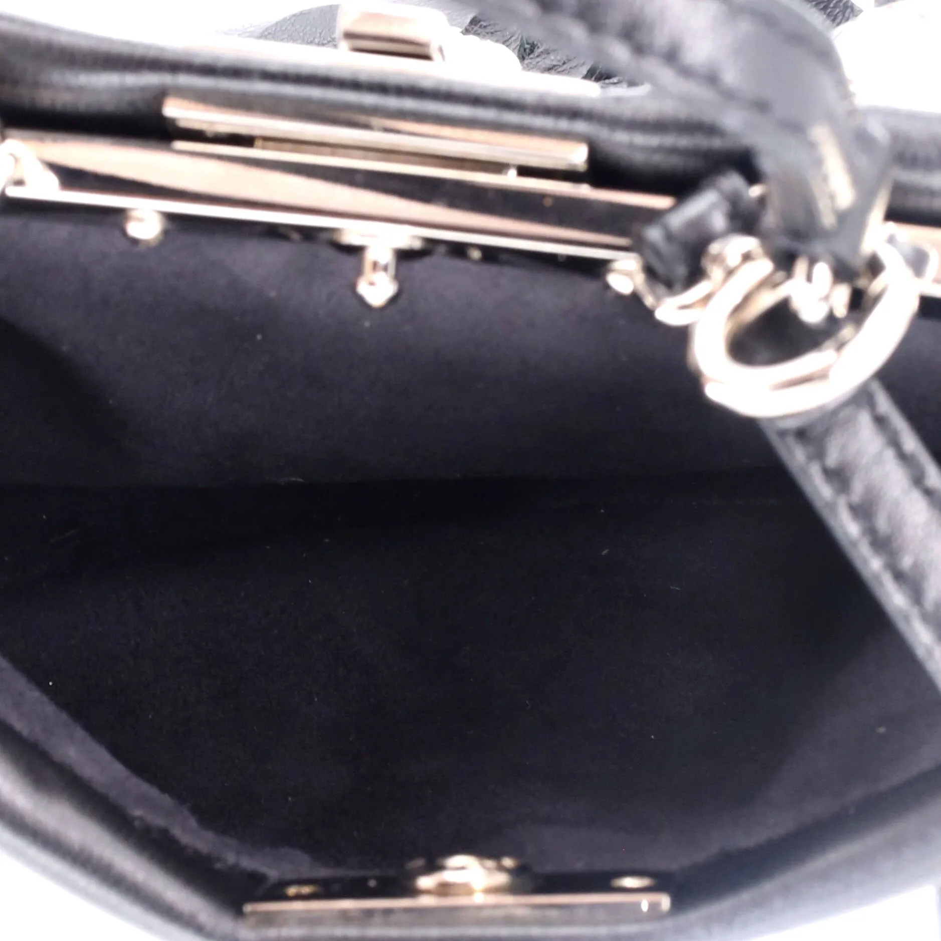 Peekaboo Bag Floral Embellished Leather Micro
