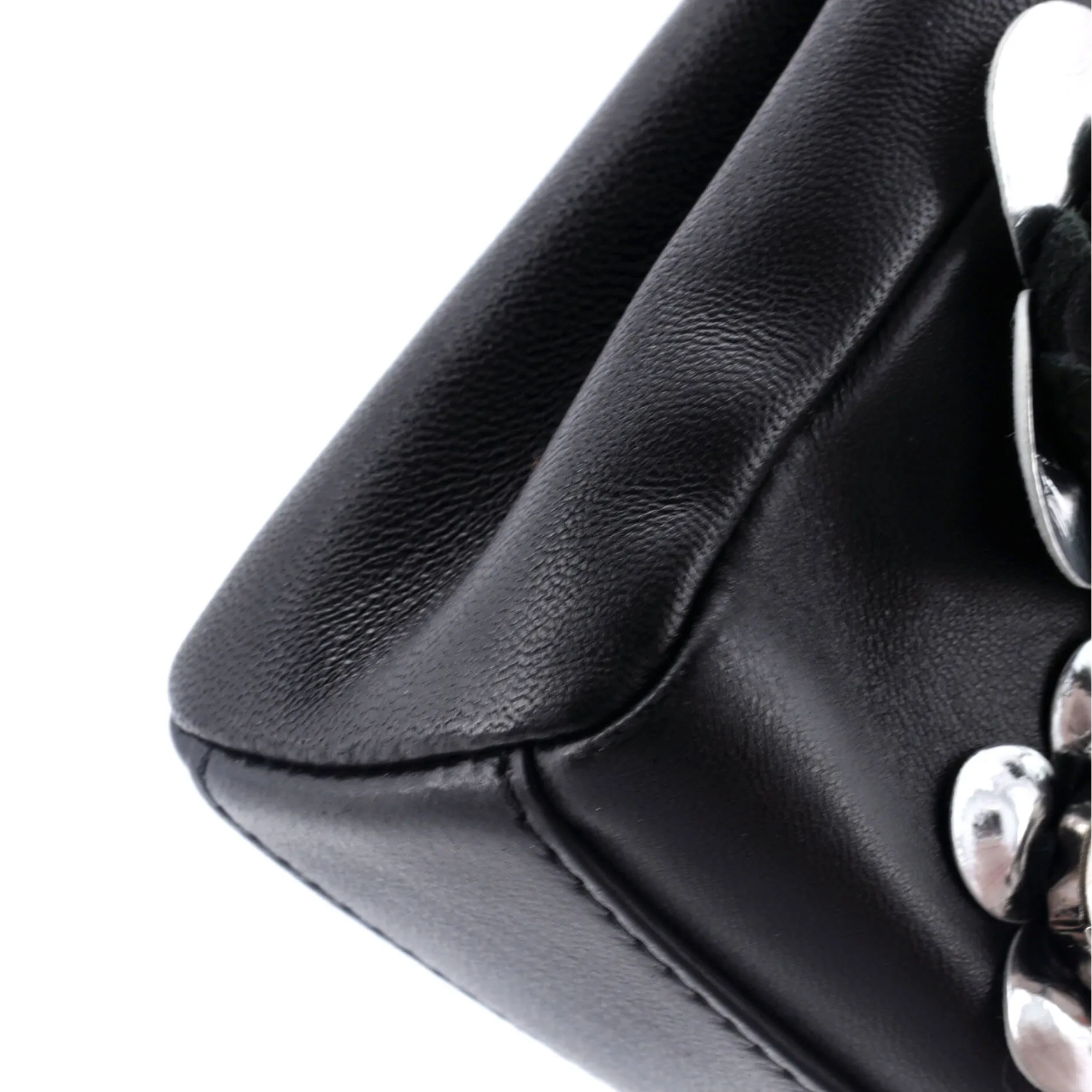 Peekaboo Bag Floral Embellished Leather Micro