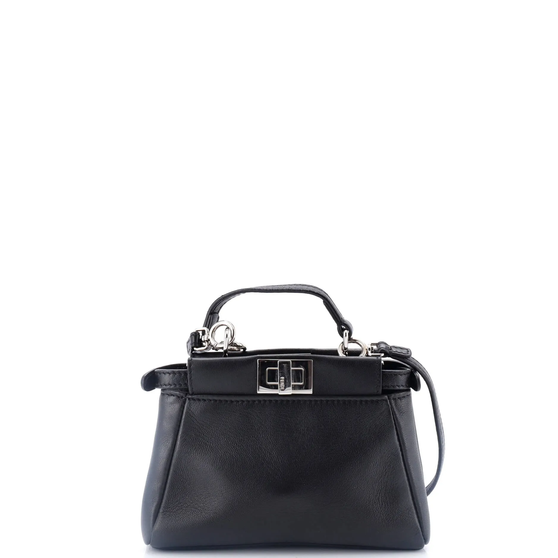 Peekaboo Bag Floral Embellished Leather Micro