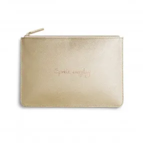 Perfect Sparkle Everyday Metallic Gold Pouch KLB204