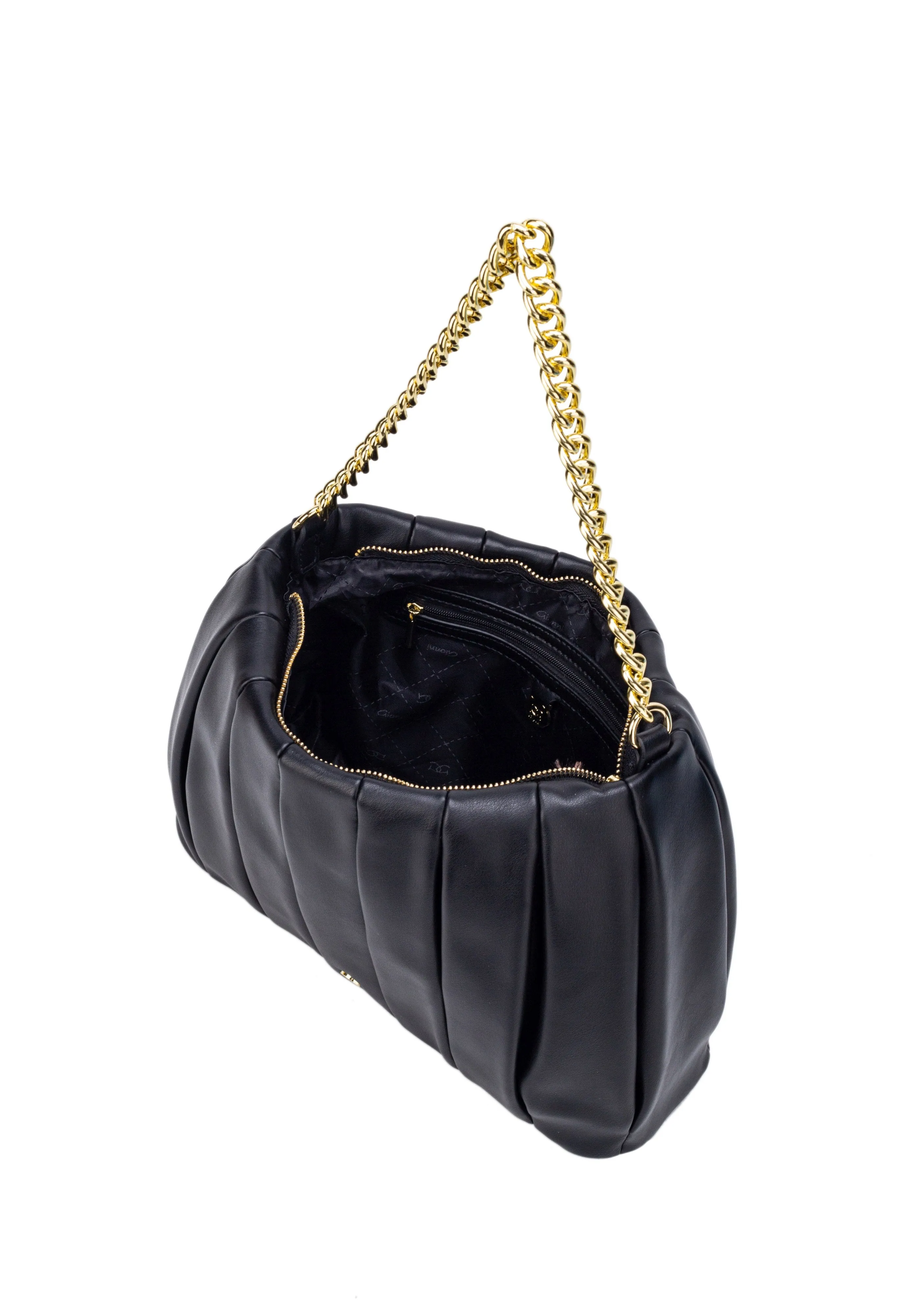 Perla Pleated Bag With Chain