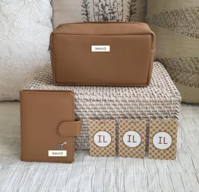 Personalised Travel Set, Pouch, Passport Holder & Luggage Tags <br> More colors available