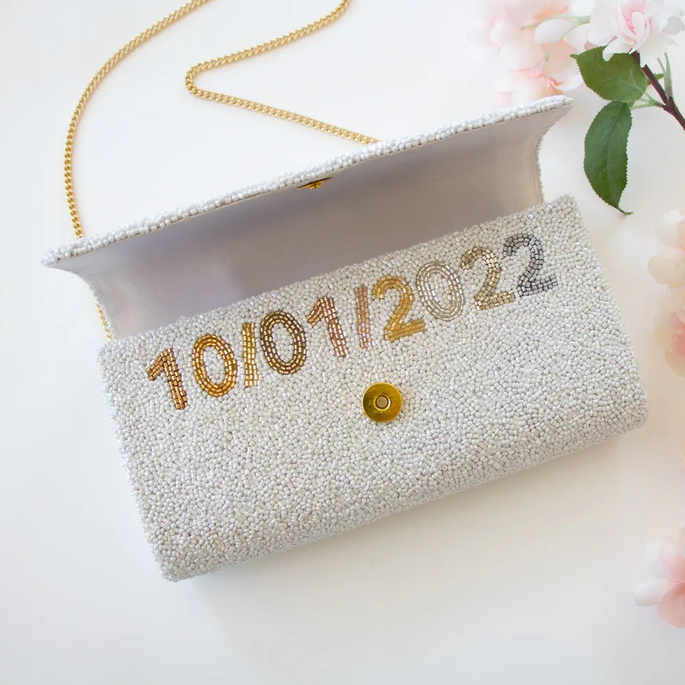 Personalized Bridesmaid Clutch Purse Gift (FOG)