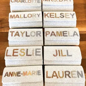 Personalized Bridesmaid Clutch Purse Gift (FOG)