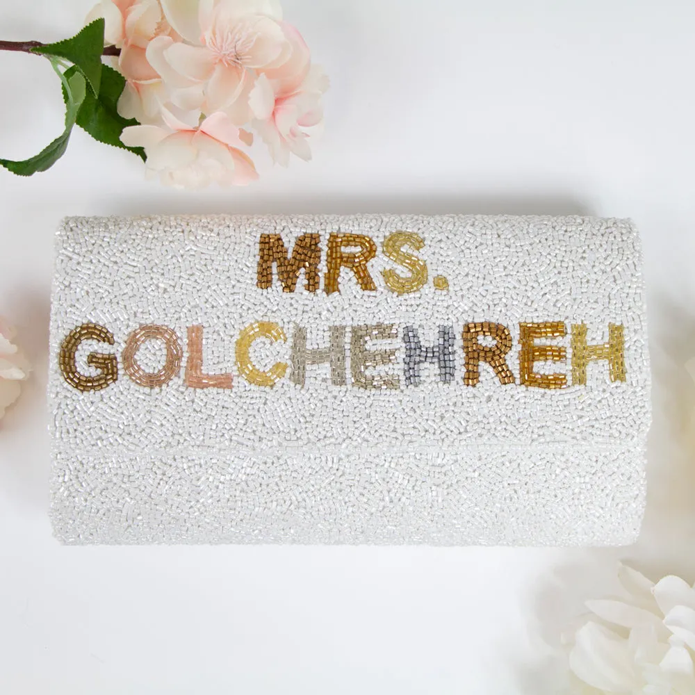 Personalized Bridesmaid Clutch Purse Gift (FOG)
