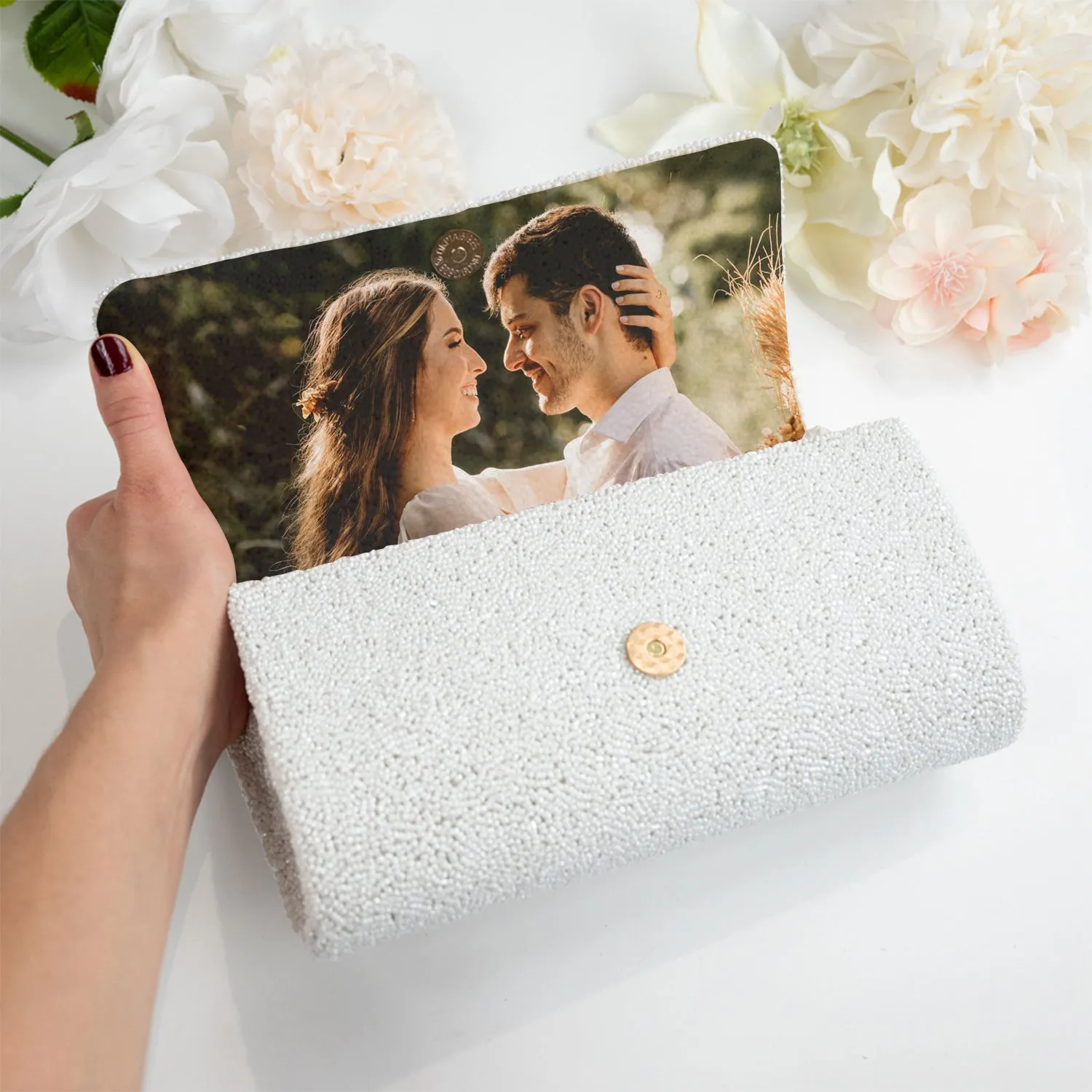 Personalized Bridesmaid Clutch Purse Gift (FOG)