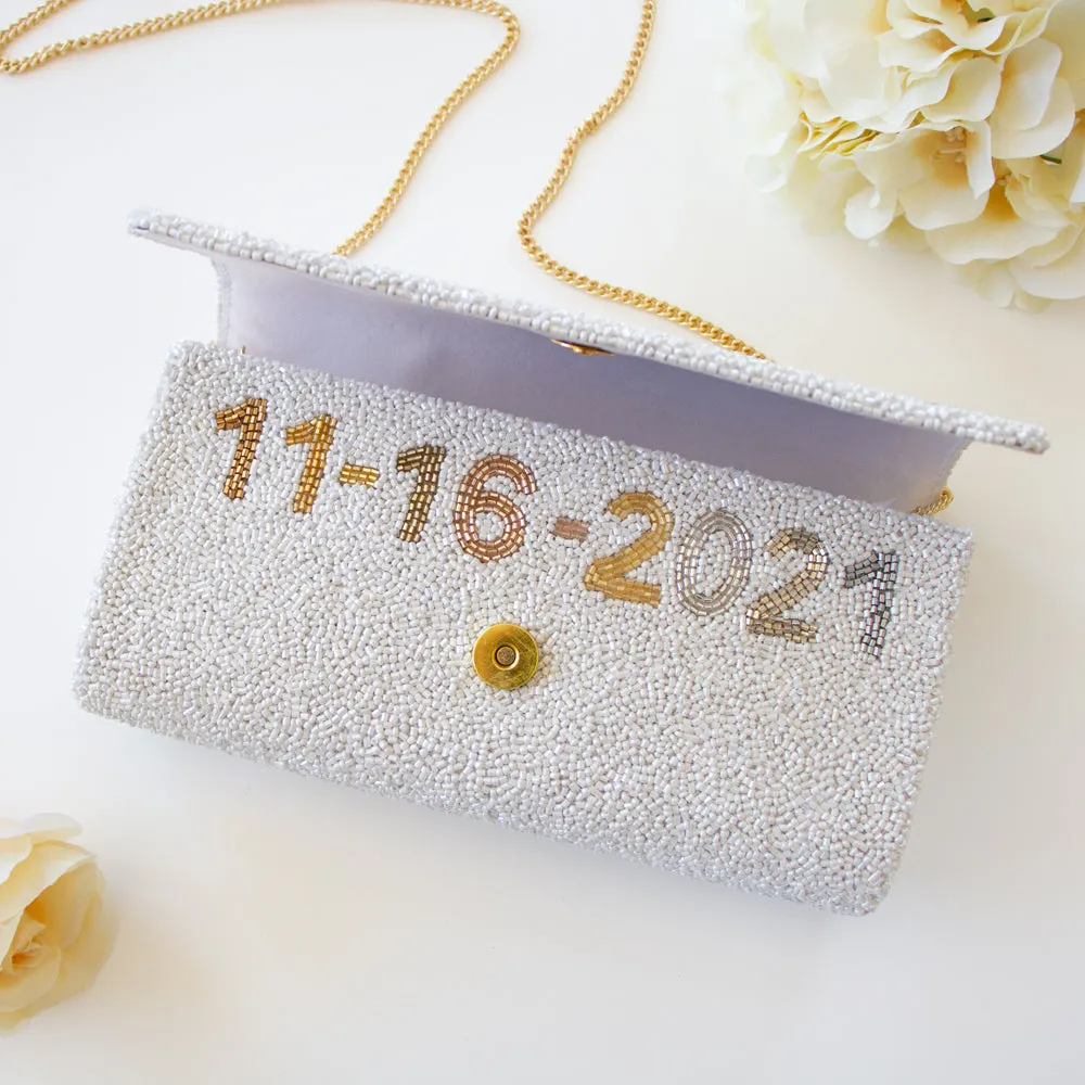 Personalized Bridesmaid Clutch Purse Gift (FOG)