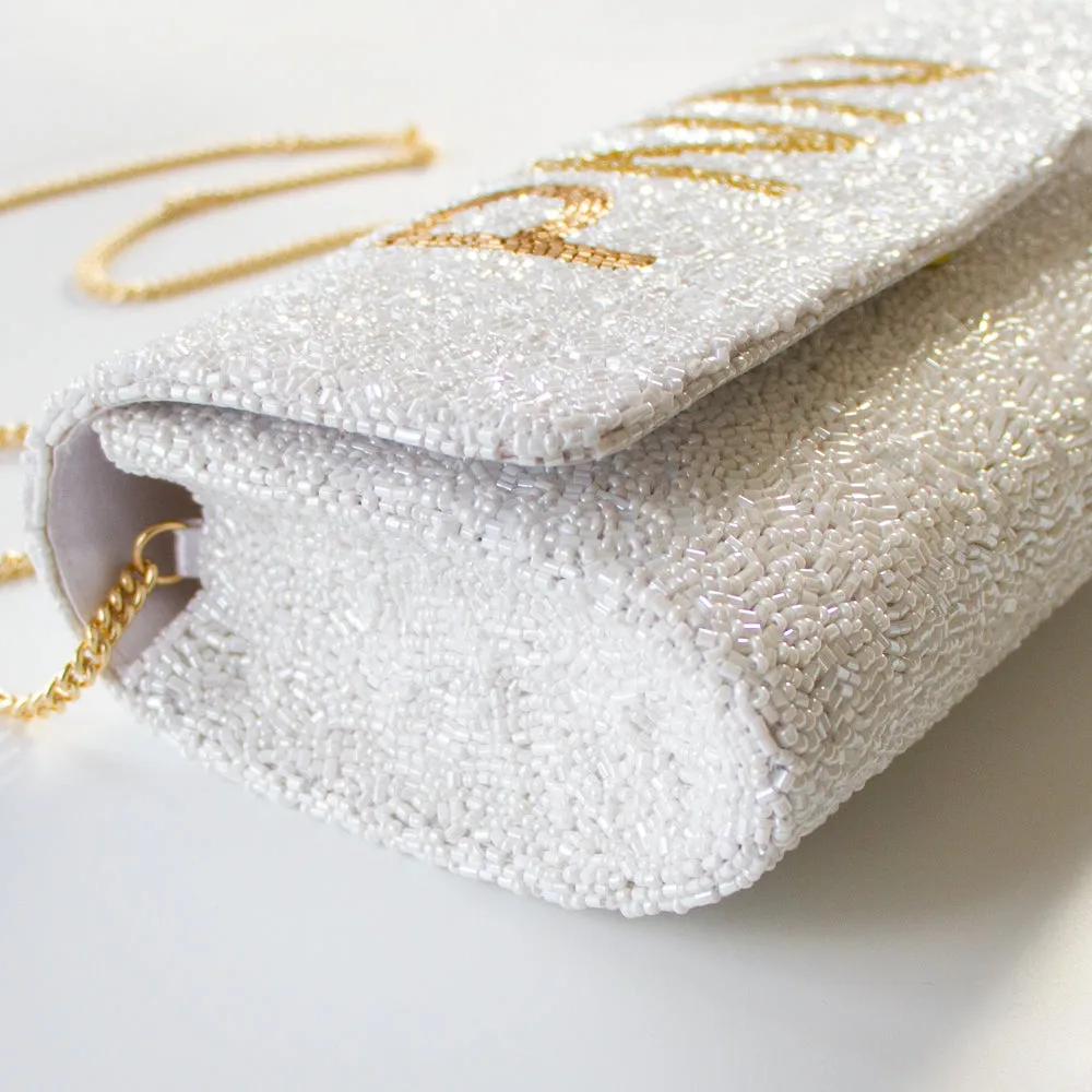 Personalized Bridesmaid Clutch Purse Gift (FOG)
