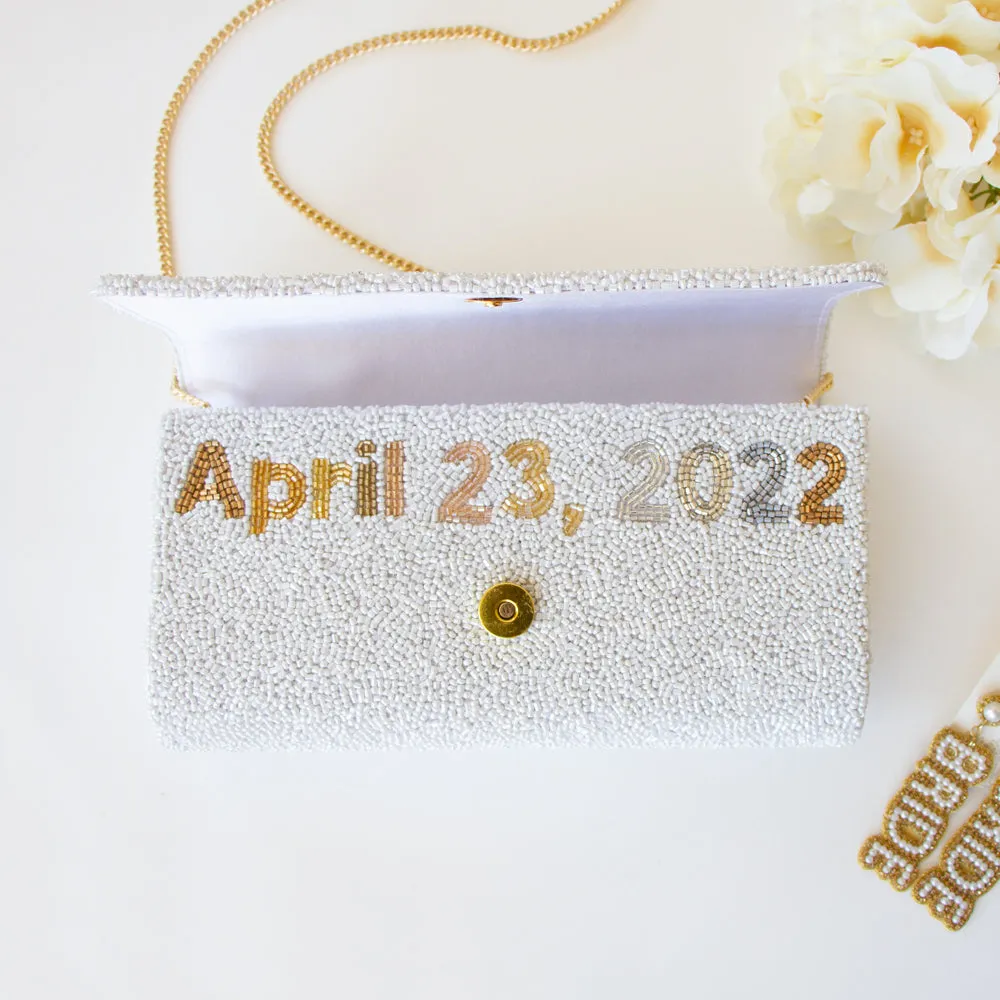 Personalized Bridesmaid Clutch Purse Gift (FOG)
