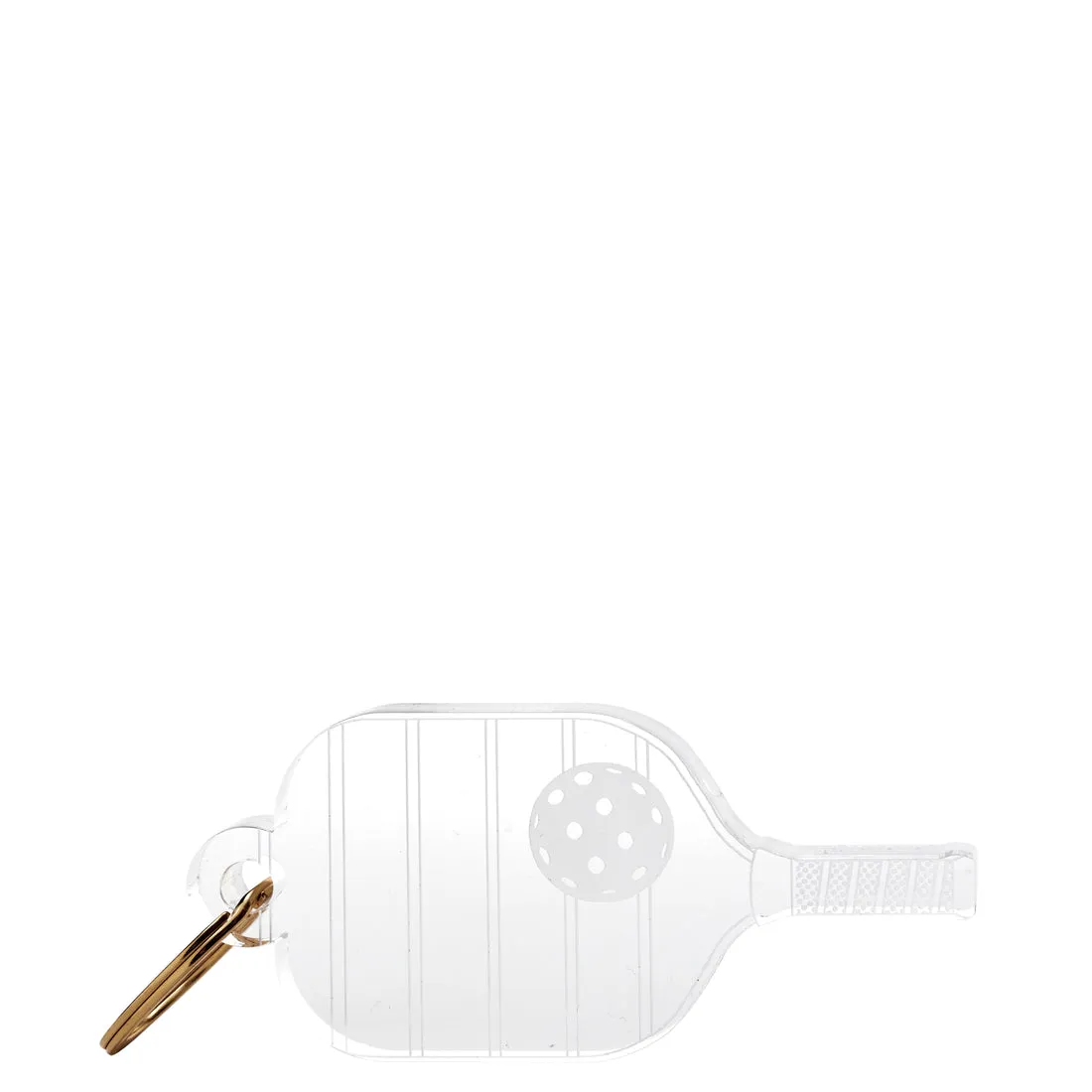 Pickleball Lucite Key Chain