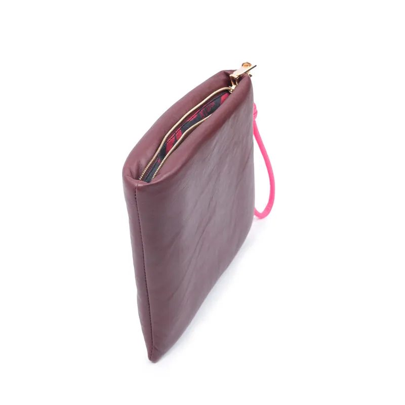 PILLOW CLUTCH | BURGUNDY