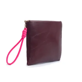 PILLOW CLUTCH | BURGUNDY