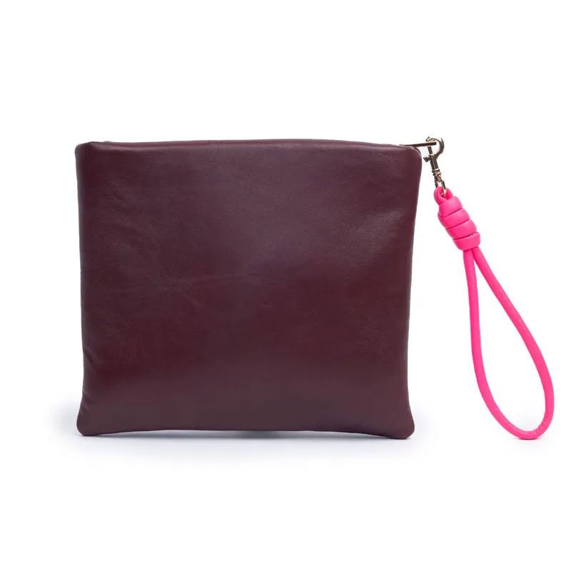 PILLOW CLUTCH | BURGUNDY