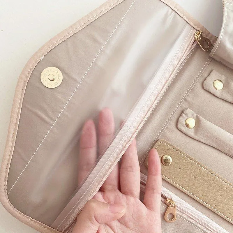 Pink Jewellery Travel Bag