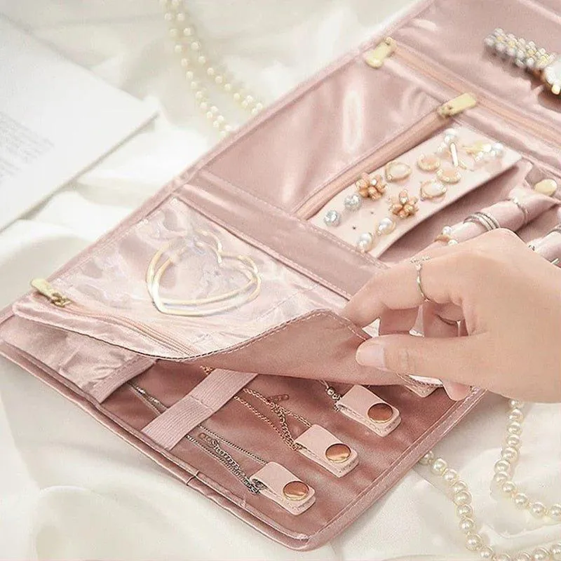 Pink Jewellery Travel Bag