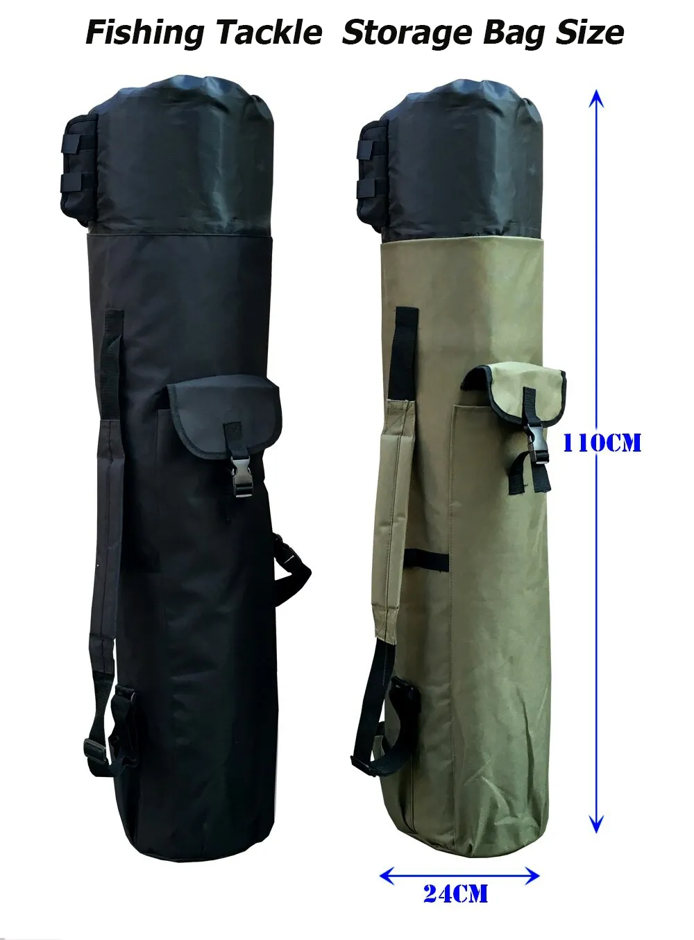 Portable Waterproof Fishing Rod & Tackle Bag
