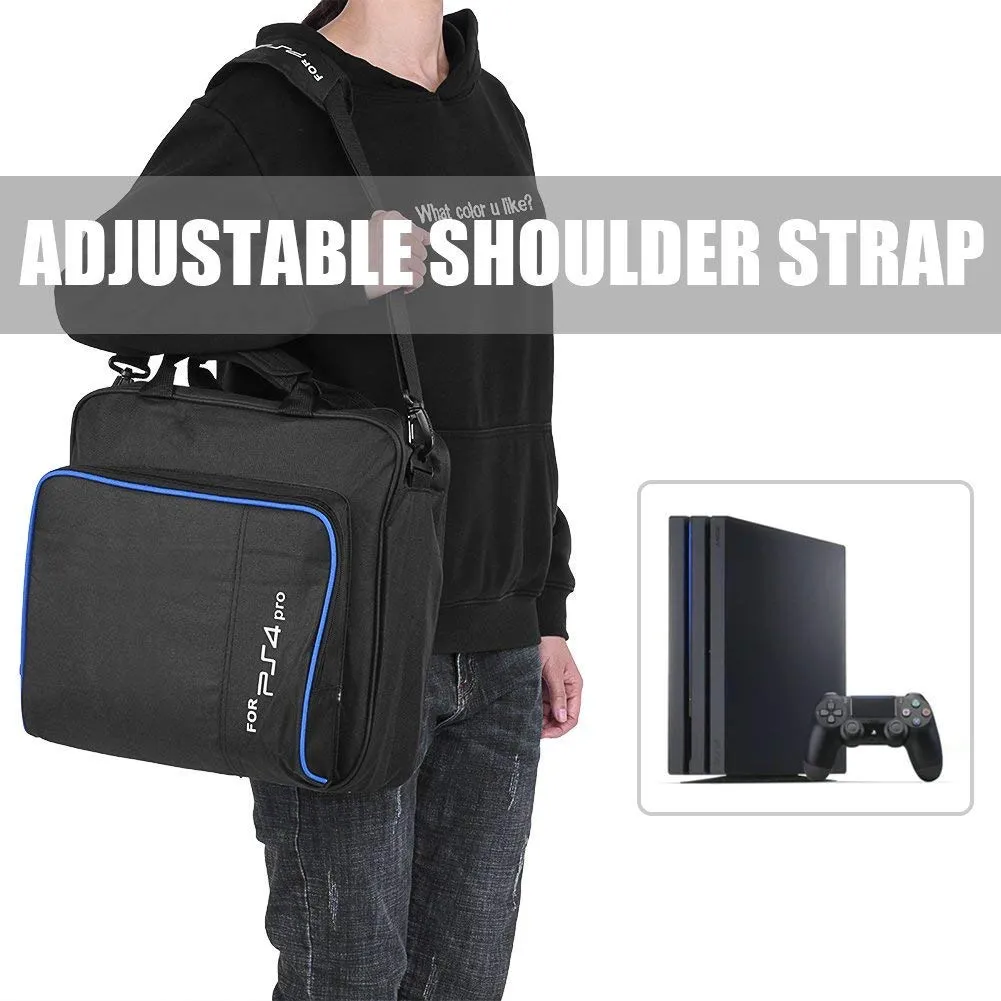 PS4 Pro Slim Game Bag Canvas Case Protect Shoulder Carry Bag Handbag Original size for PlayStation 4 PS4 Pro Console