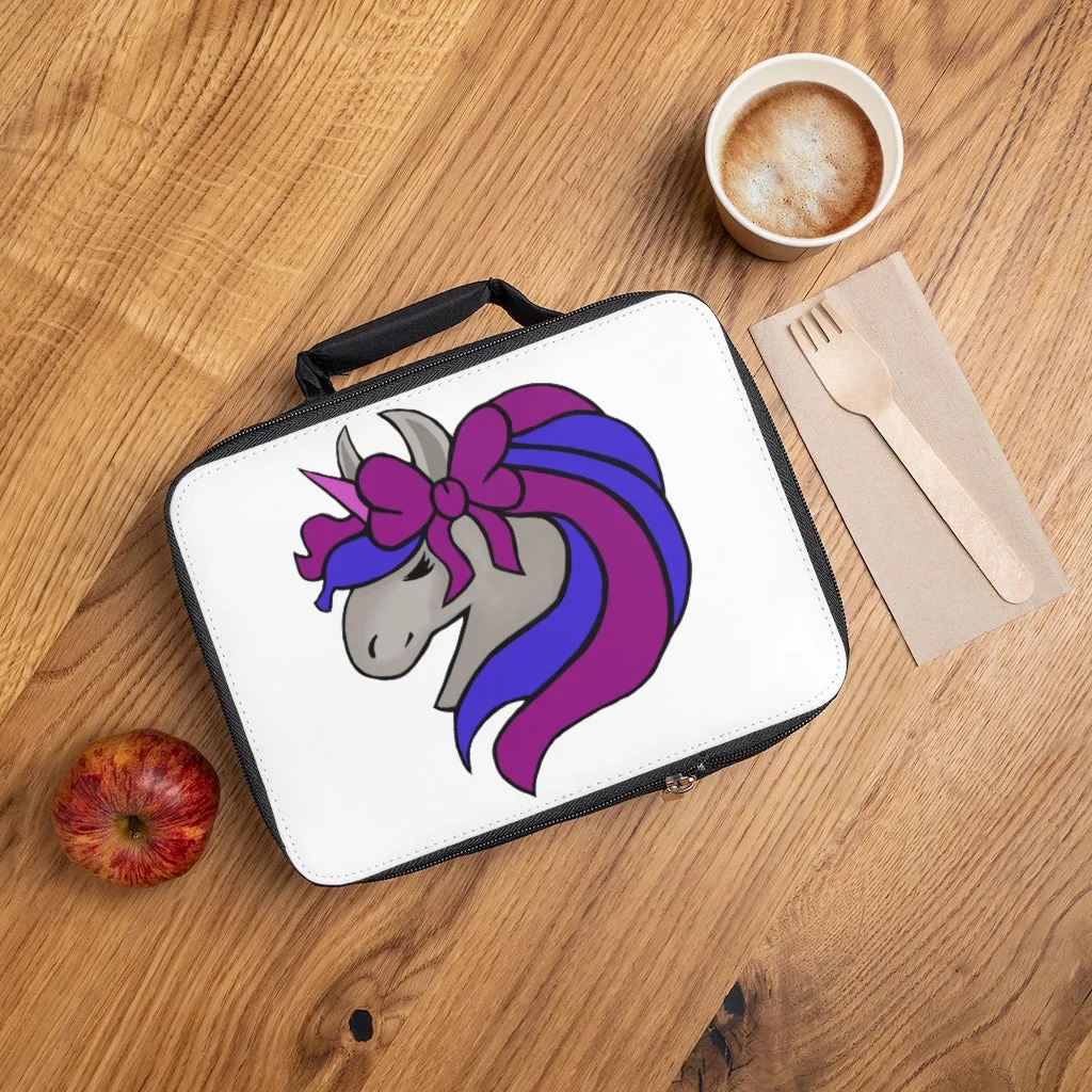 Purple Blue Unicorn Lunch Bag