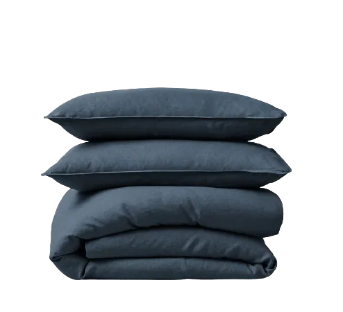Ravello Linen Euro Pillowcase Pair Denim