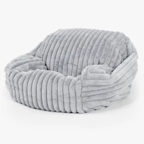 Sabine Bean Bag Armchair - Ultra Plush Cord Duck Egg Blue