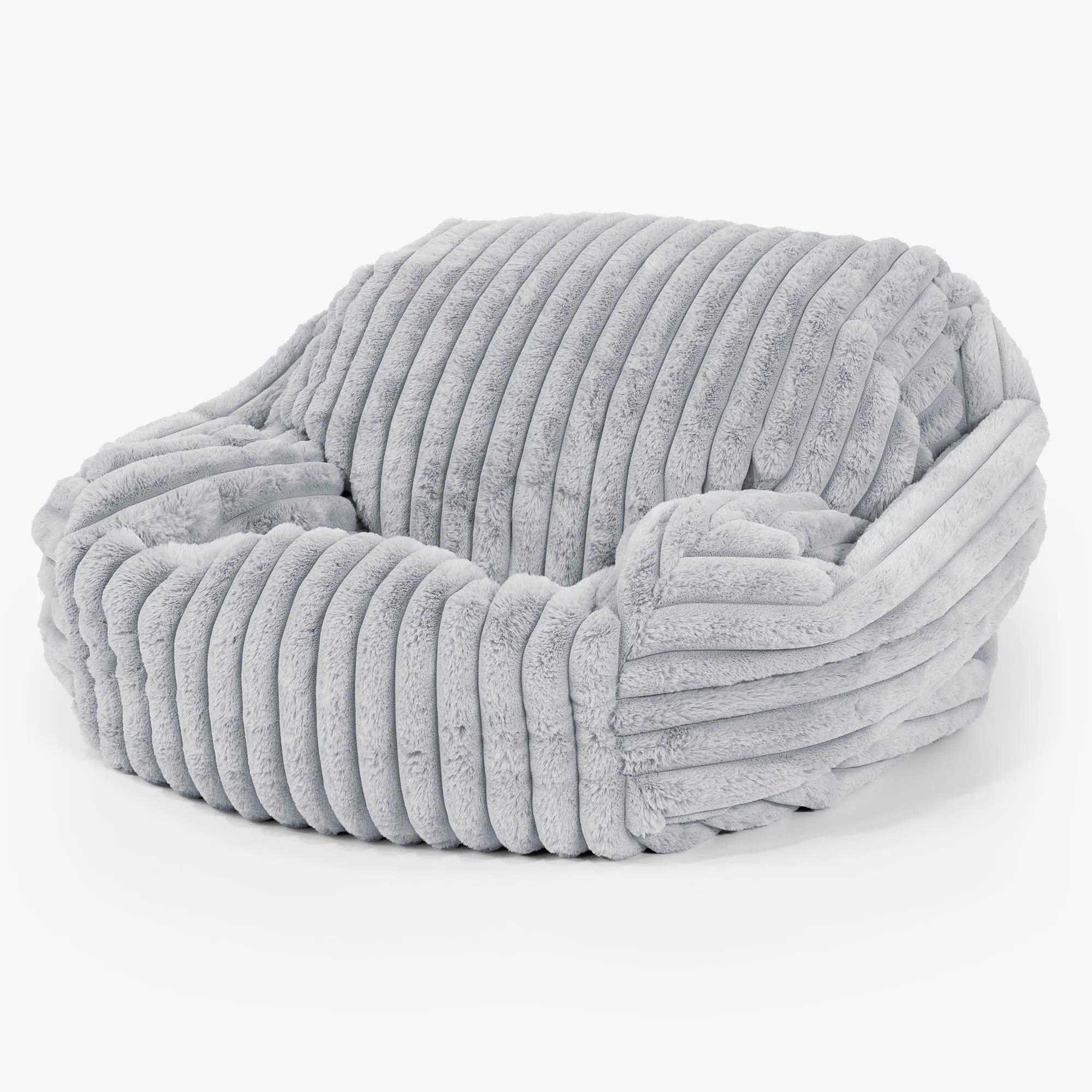 Sabine Bean Bag Armchair - Ultra Plush Cord Duck Egg Blue