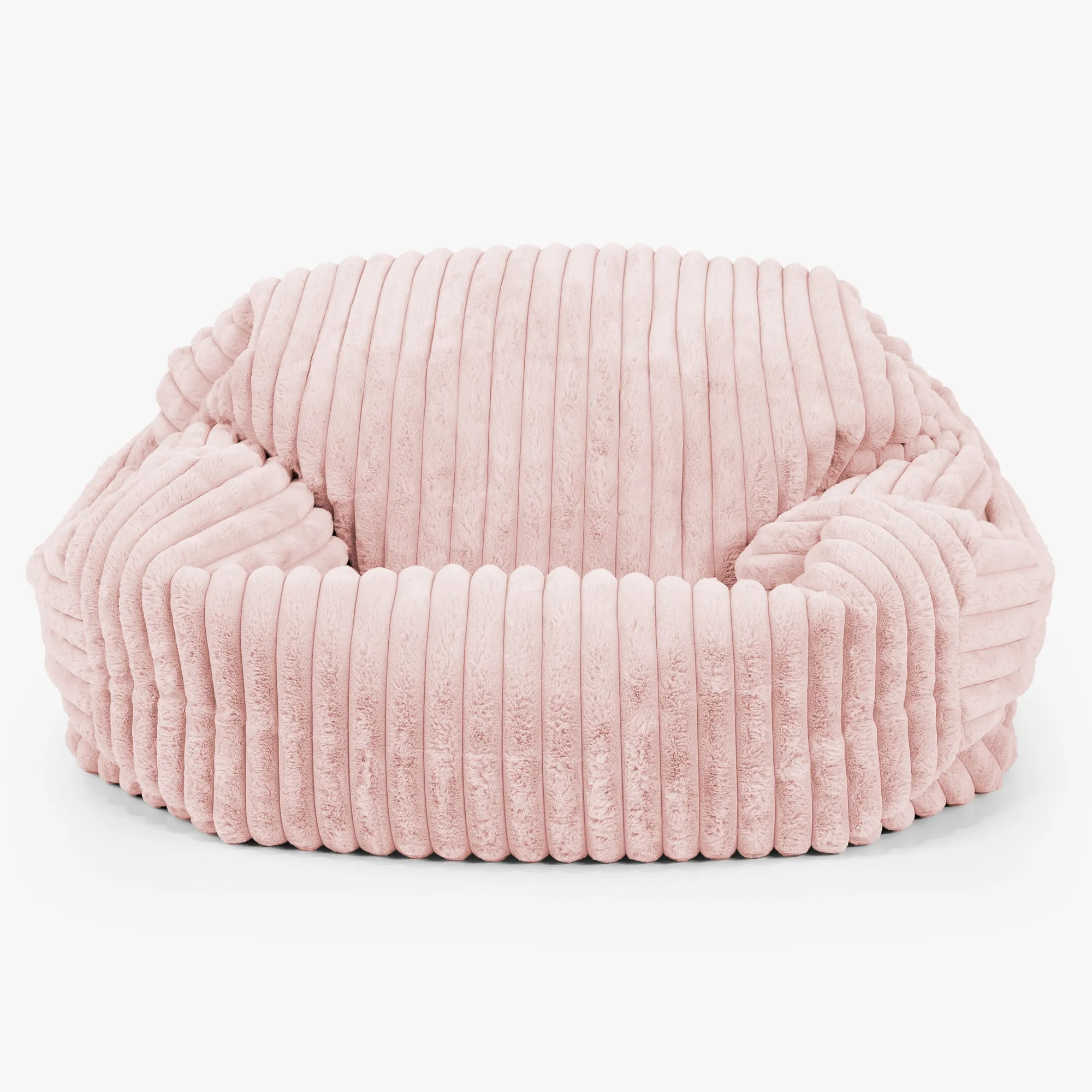 Sabine Bean Bag Sofa - Ultra Plush Cord Dusty Pink