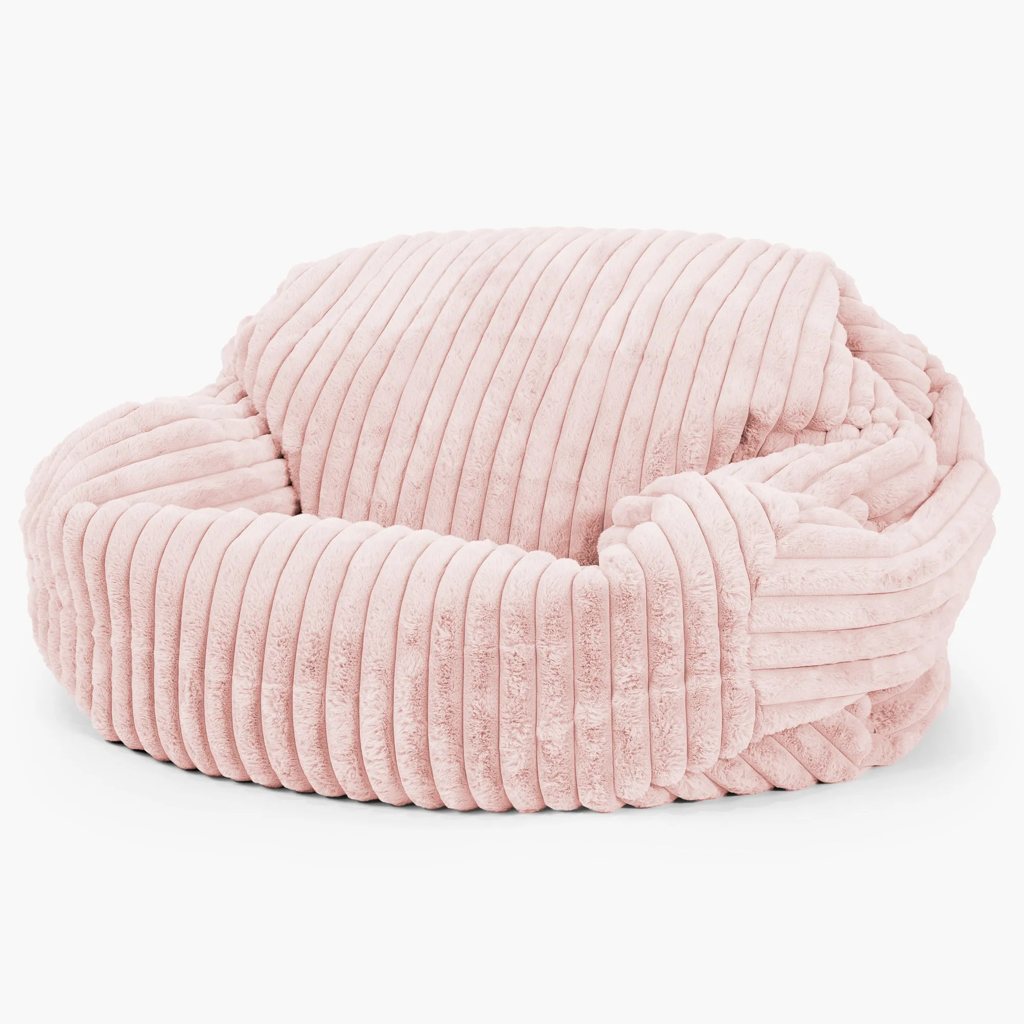 Sabine Bean Bag Sofa - Ultra Plush Cord Dusty Pink