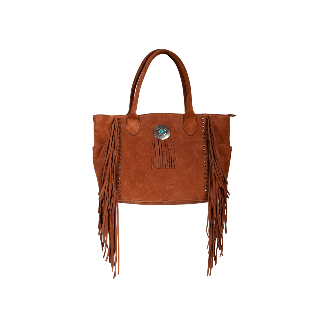 Scully Leathers Women's Brown Concho Tote