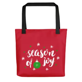 Season Of Joy, Merry Christmas Tote bag