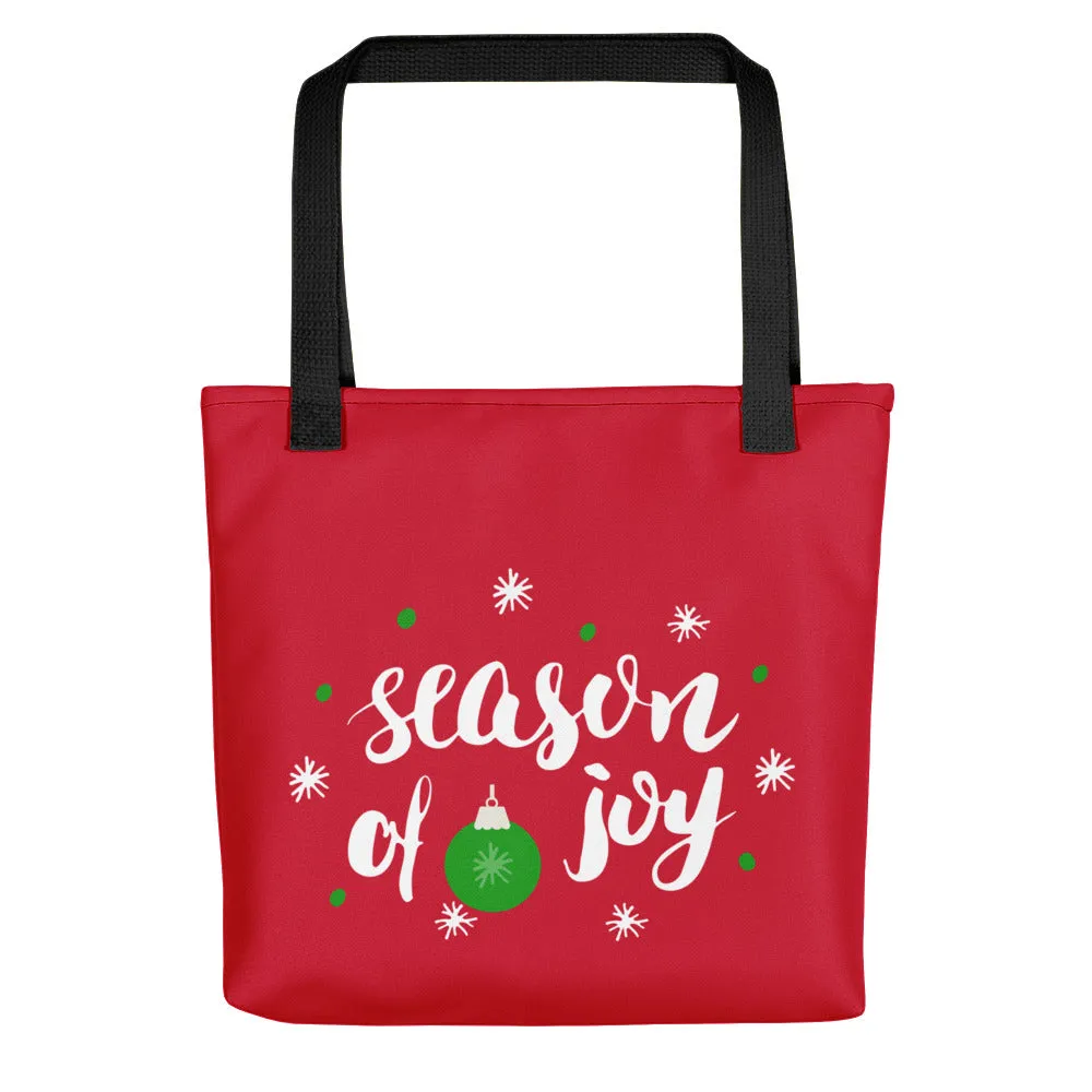 Season Of Joy, Merry Christmas Tote bag