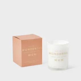 Sentiment Candle 'Every Day Is Wonderful Because I Have You As My Mum' KLC324