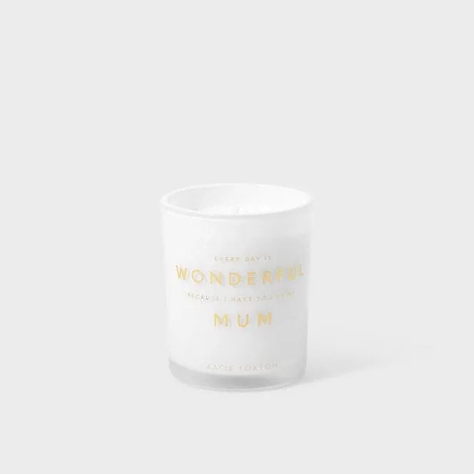 Sentiment Candle 'Every Day Is Wonderful Because I Have You As My Mum' KLC324