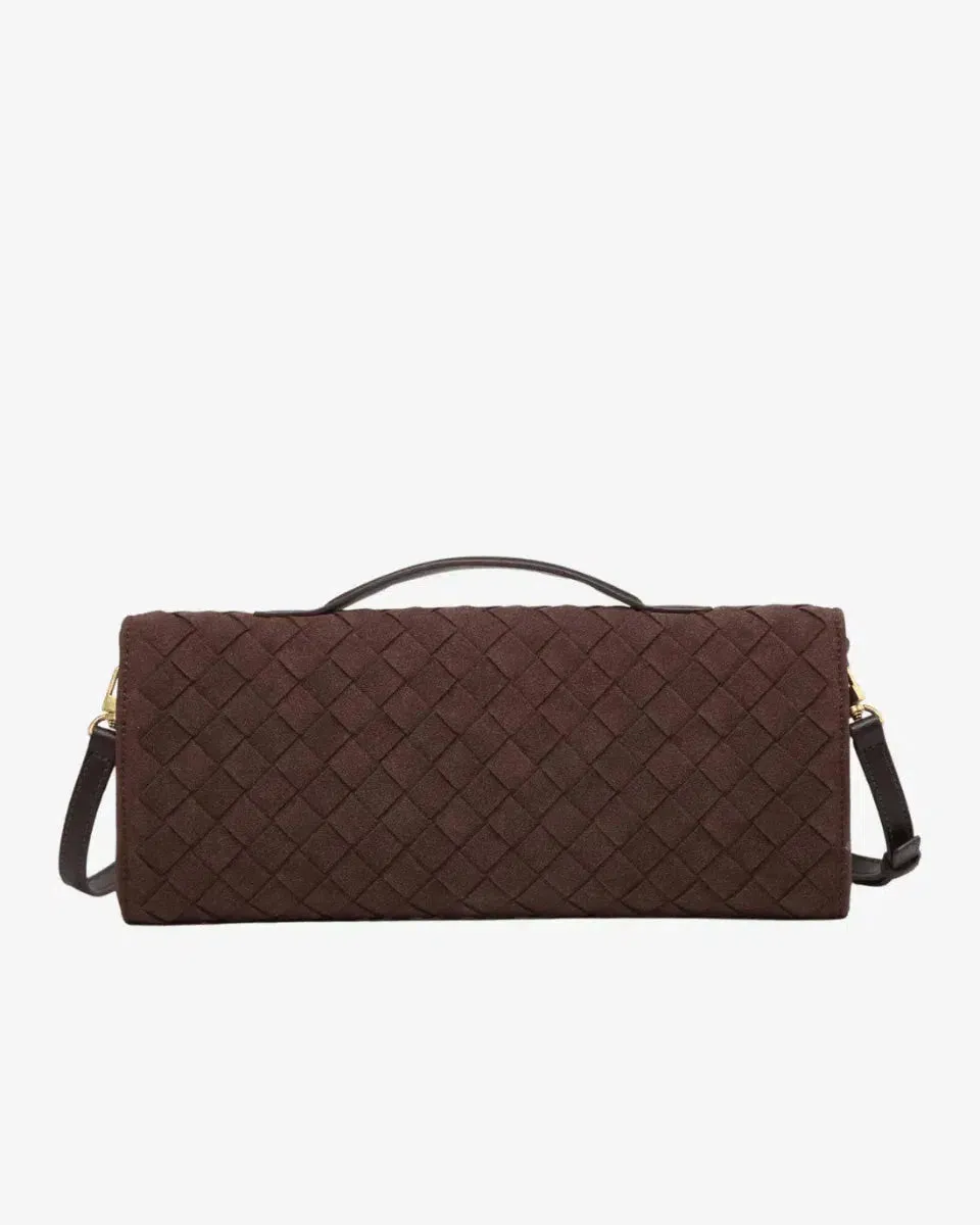 Serena – Braided design with gold bow – Clutch