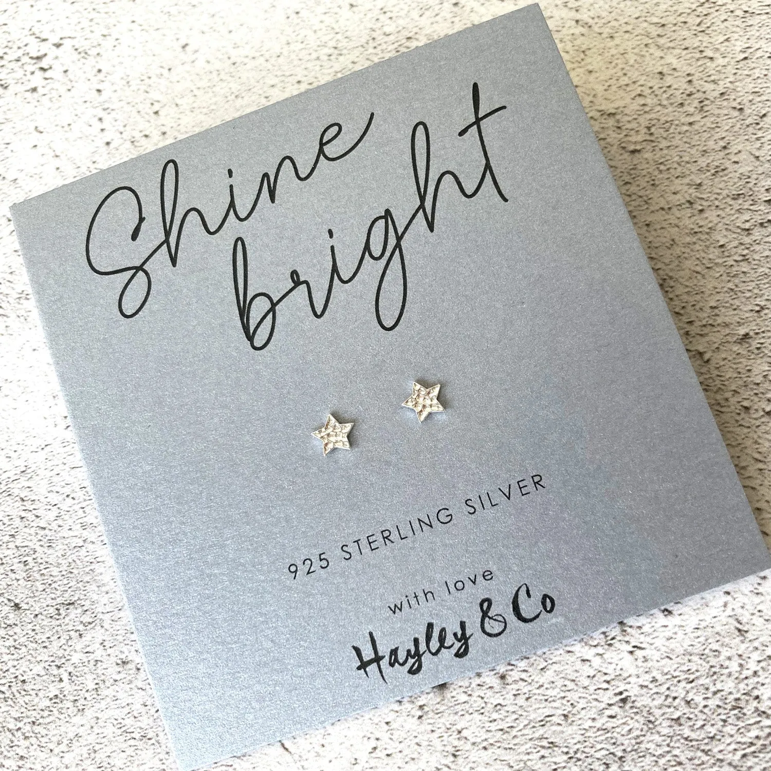 Shine Bright Star Sterling Silver Earrings