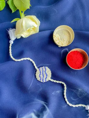 Shining Sea Embroidered Rakhi