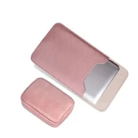 Sleek 2 In 1 Men's Slim Laptop Sleeve -Pink