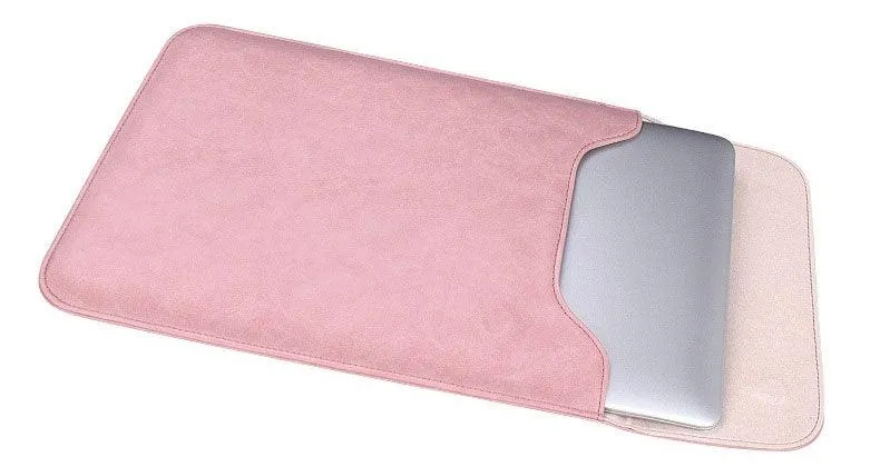 Sleek 2 In 1 Men's Slim Laptop Sleeve -Pink