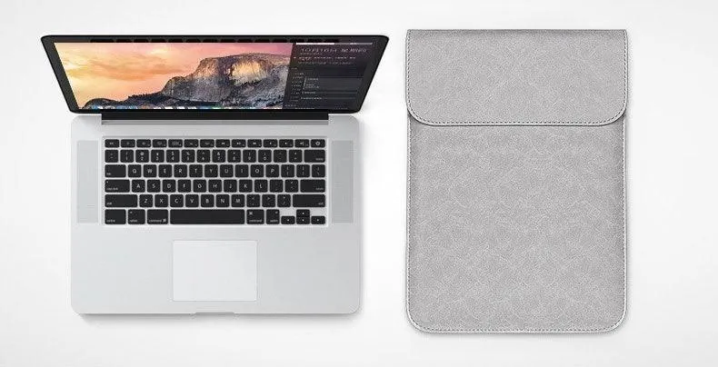 Sleek 2 In 1 Men's Slim Laptop Sleeve -Pink
