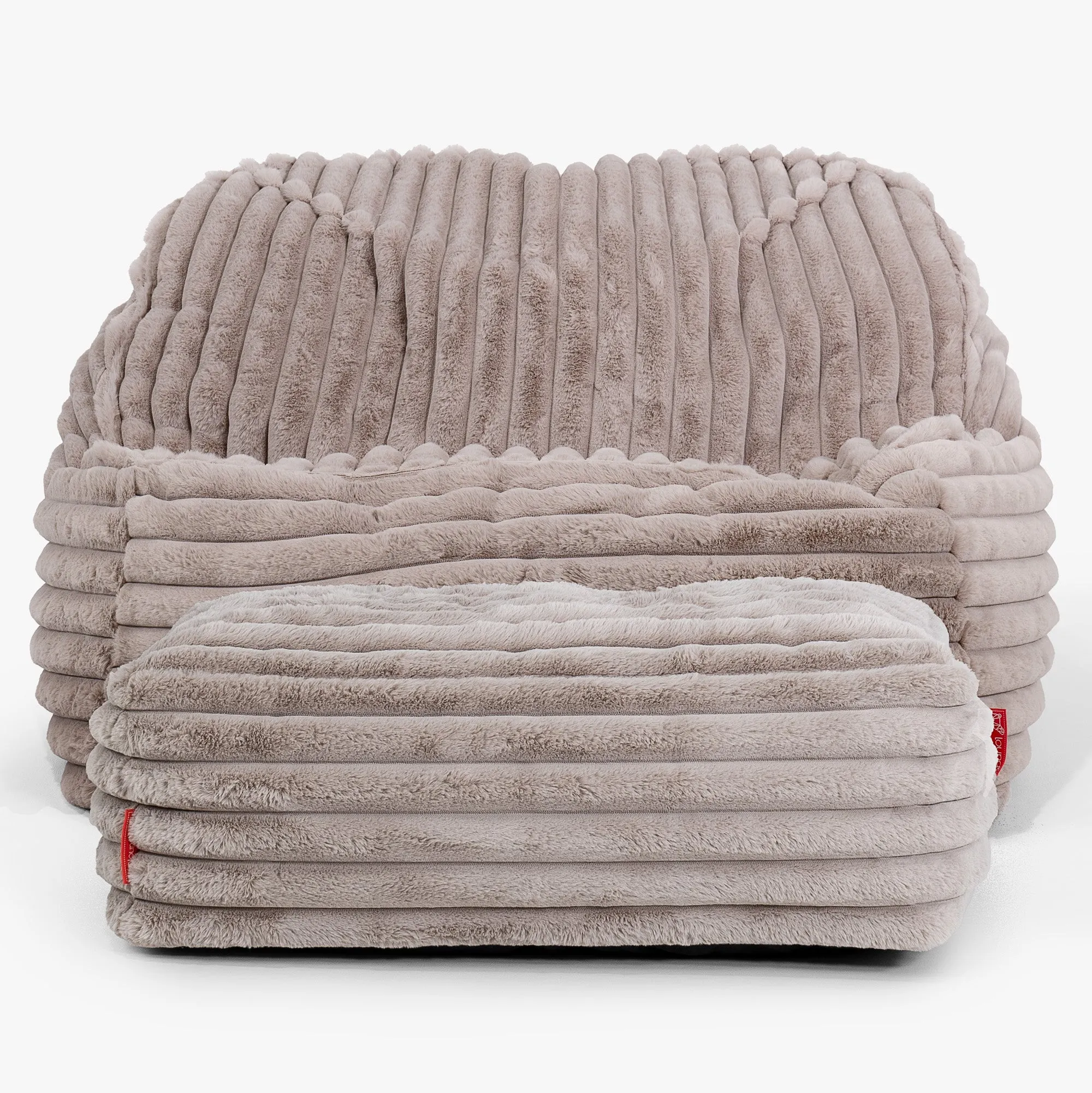 Sloucher Bean Bag Chair - Ultra Plush Cord Minky