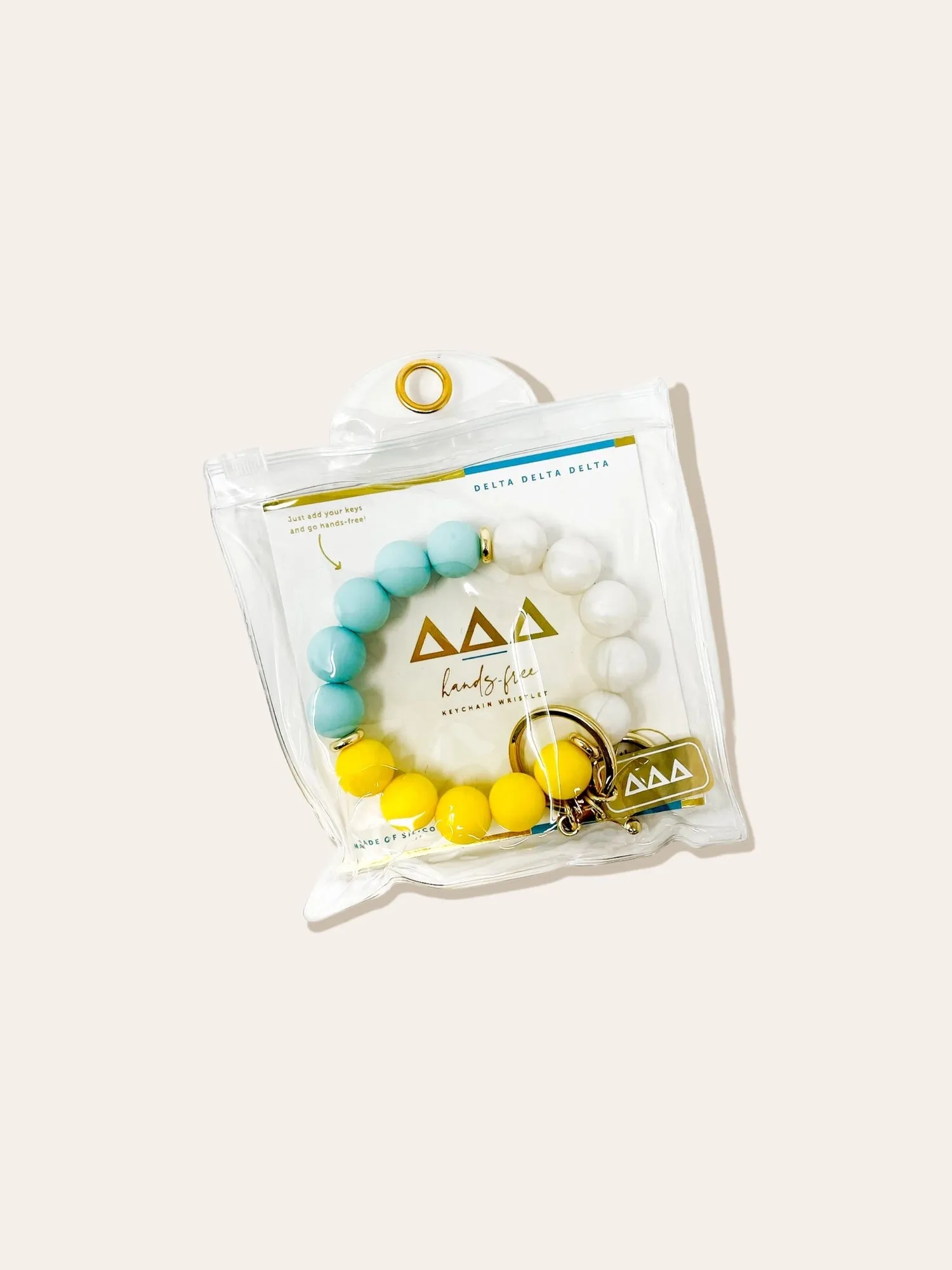 Sorority Beaded Keychain Wristlet