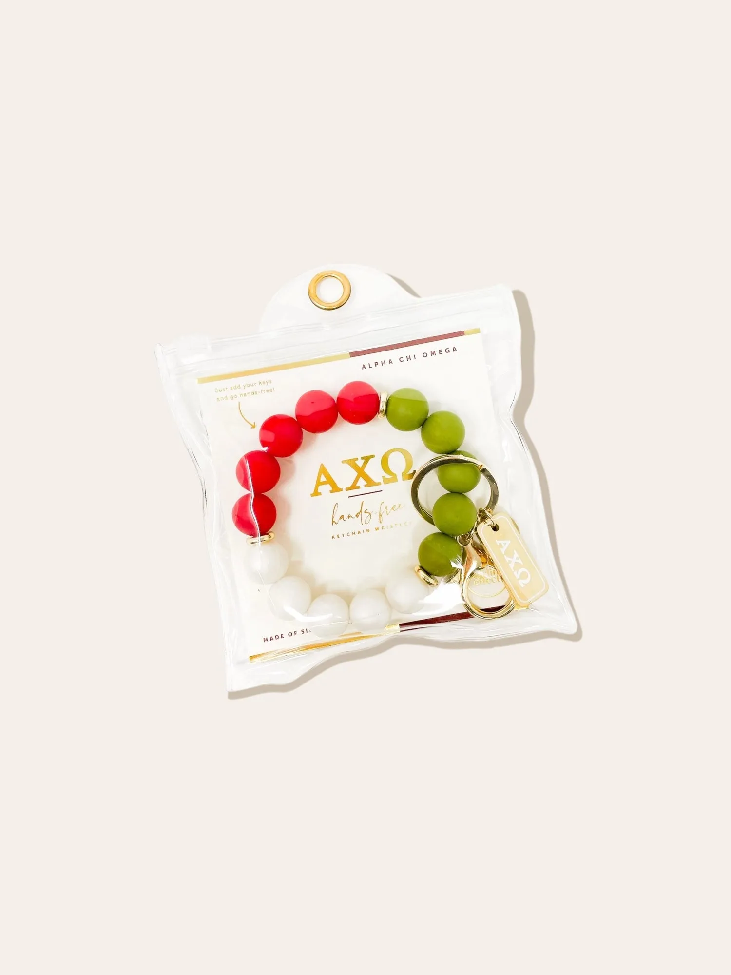 Sorority Beaded Keychain Wristlet