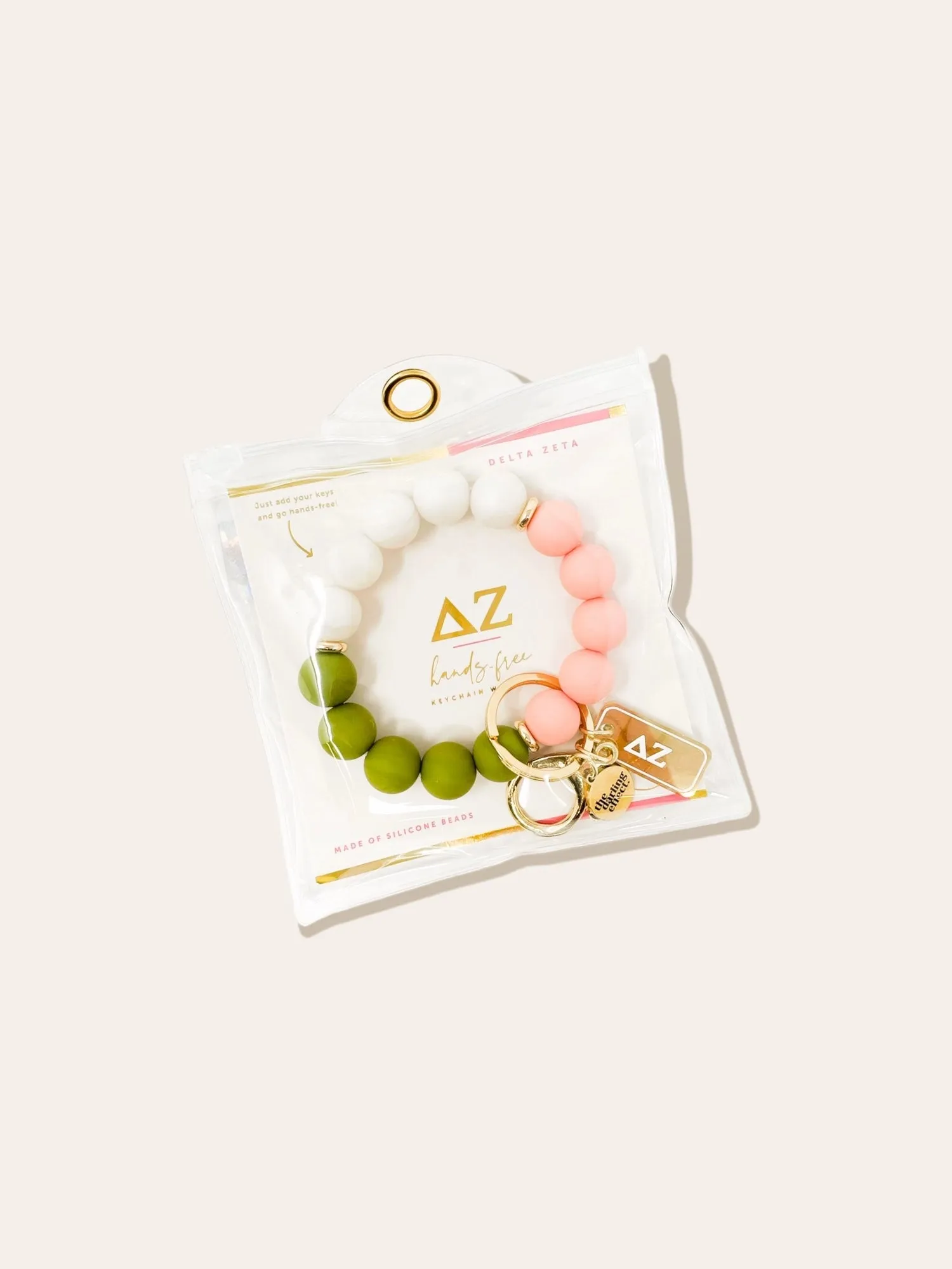 Sorority Beaded Keychain Wristlet