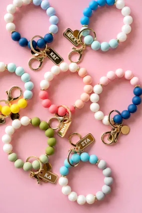 Sorority Beaded Keychain Wristlet