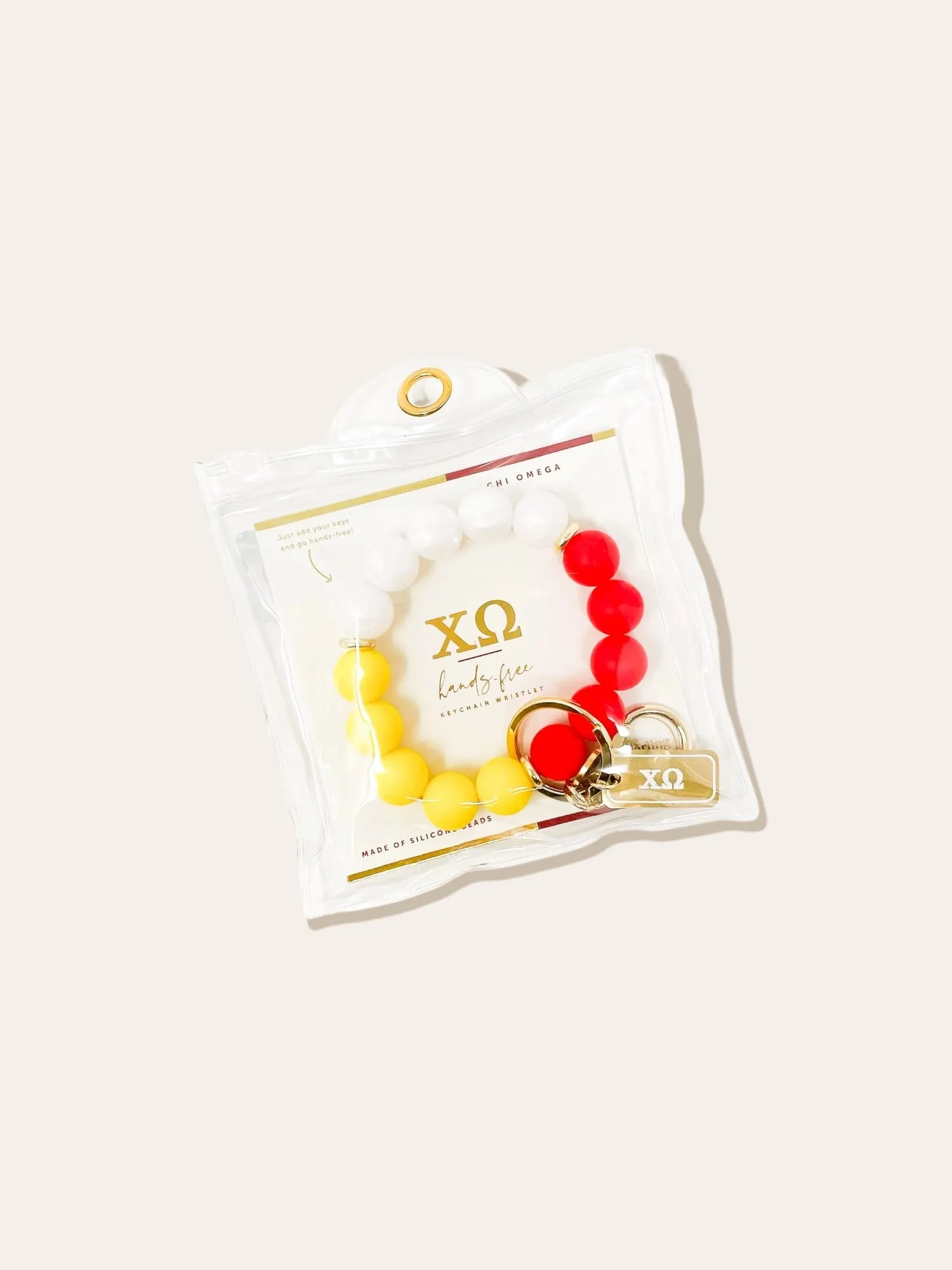 Sorority Beaded Keychain Wristlet