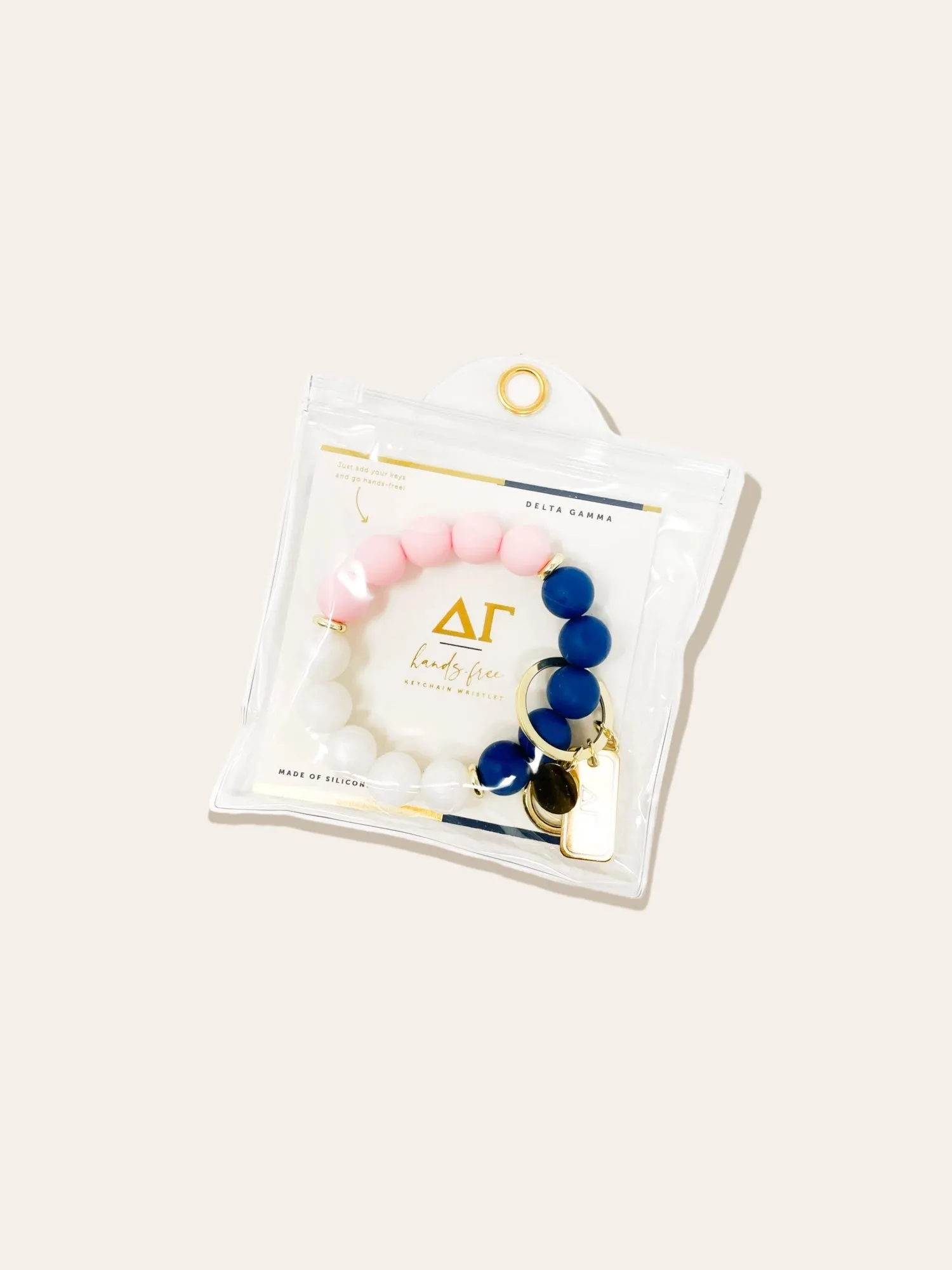 Sorority Beaded Keychain Wristlet