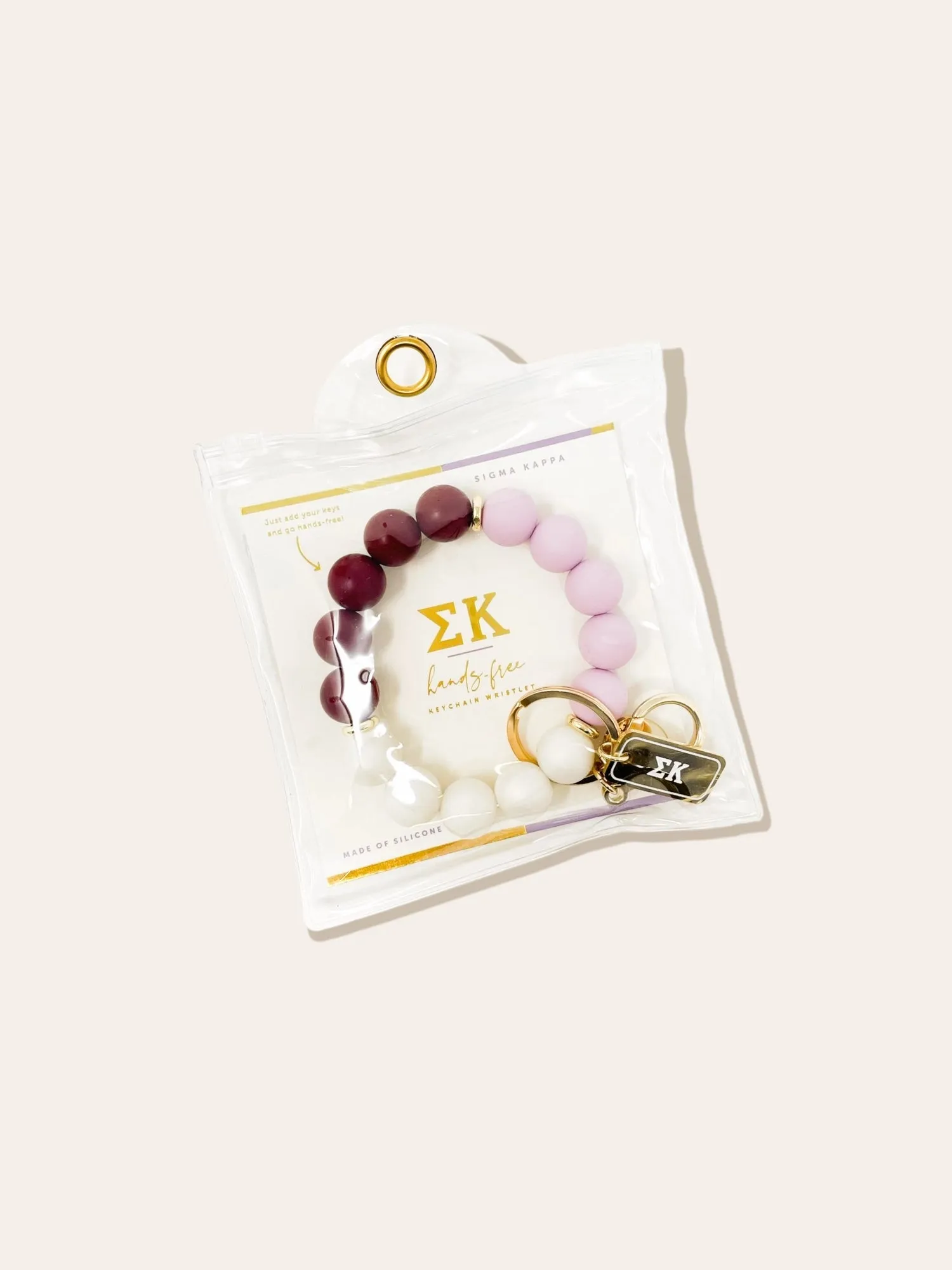 Sorority Beaded Keychain Wristlet