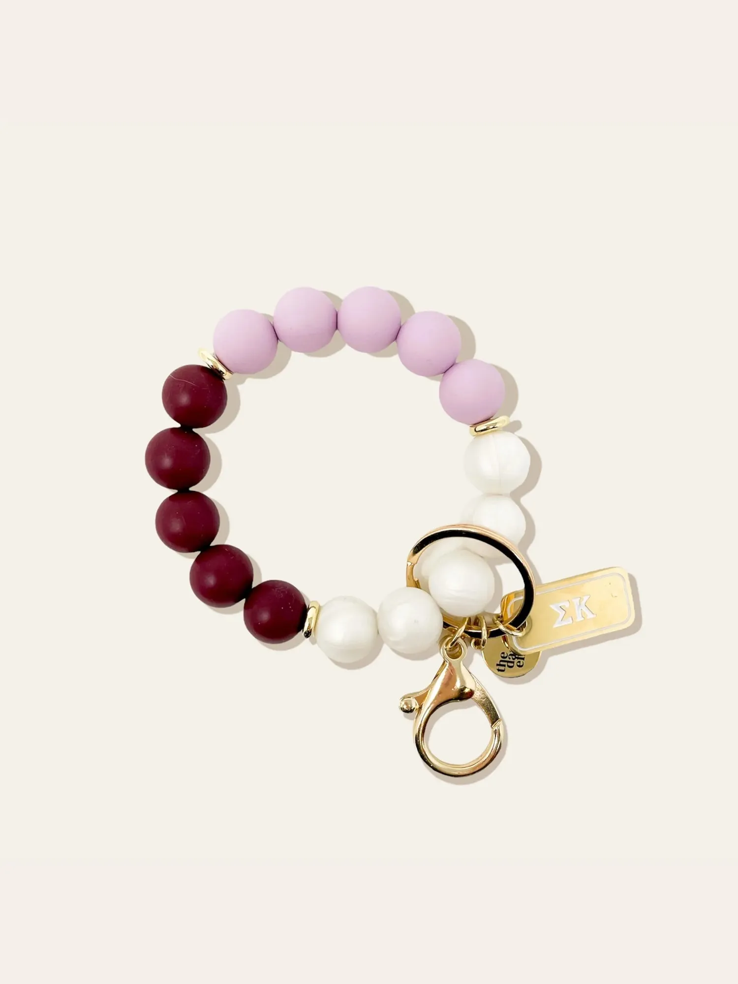 Sorority Beaded Keychain Wristlet