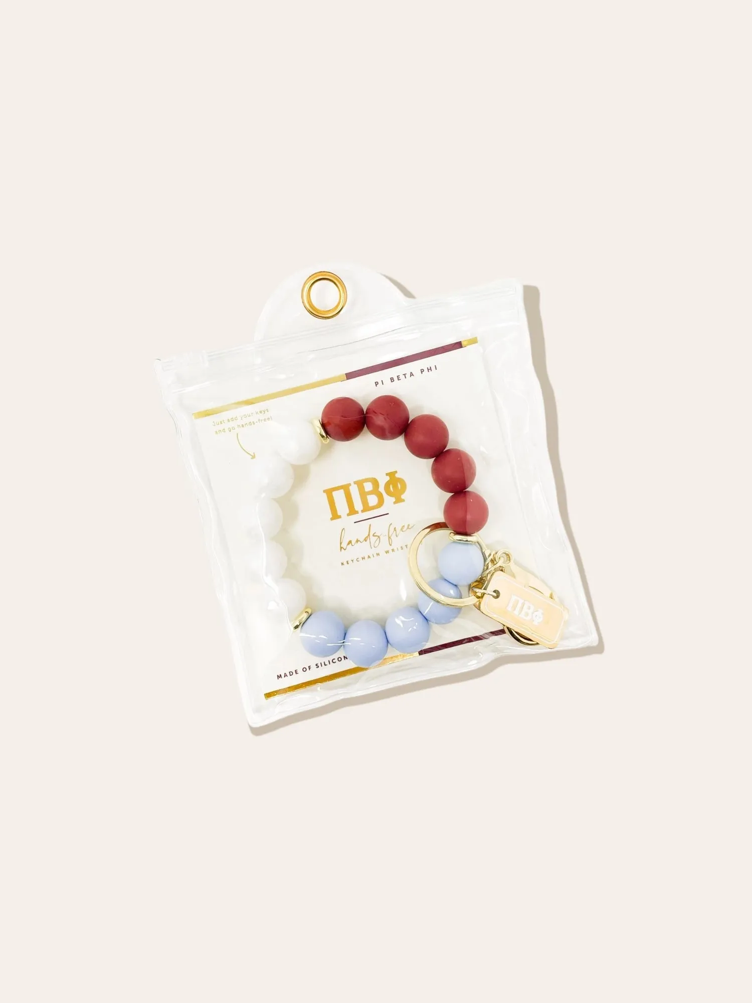 Sorority Beaded Keychain Wristlet
