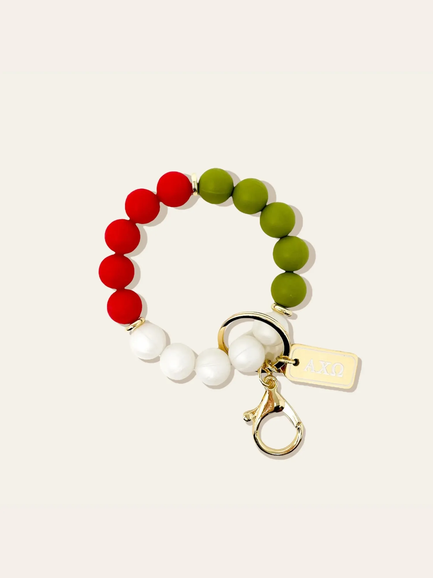 Sorority Beaded Keychain Wristlet
