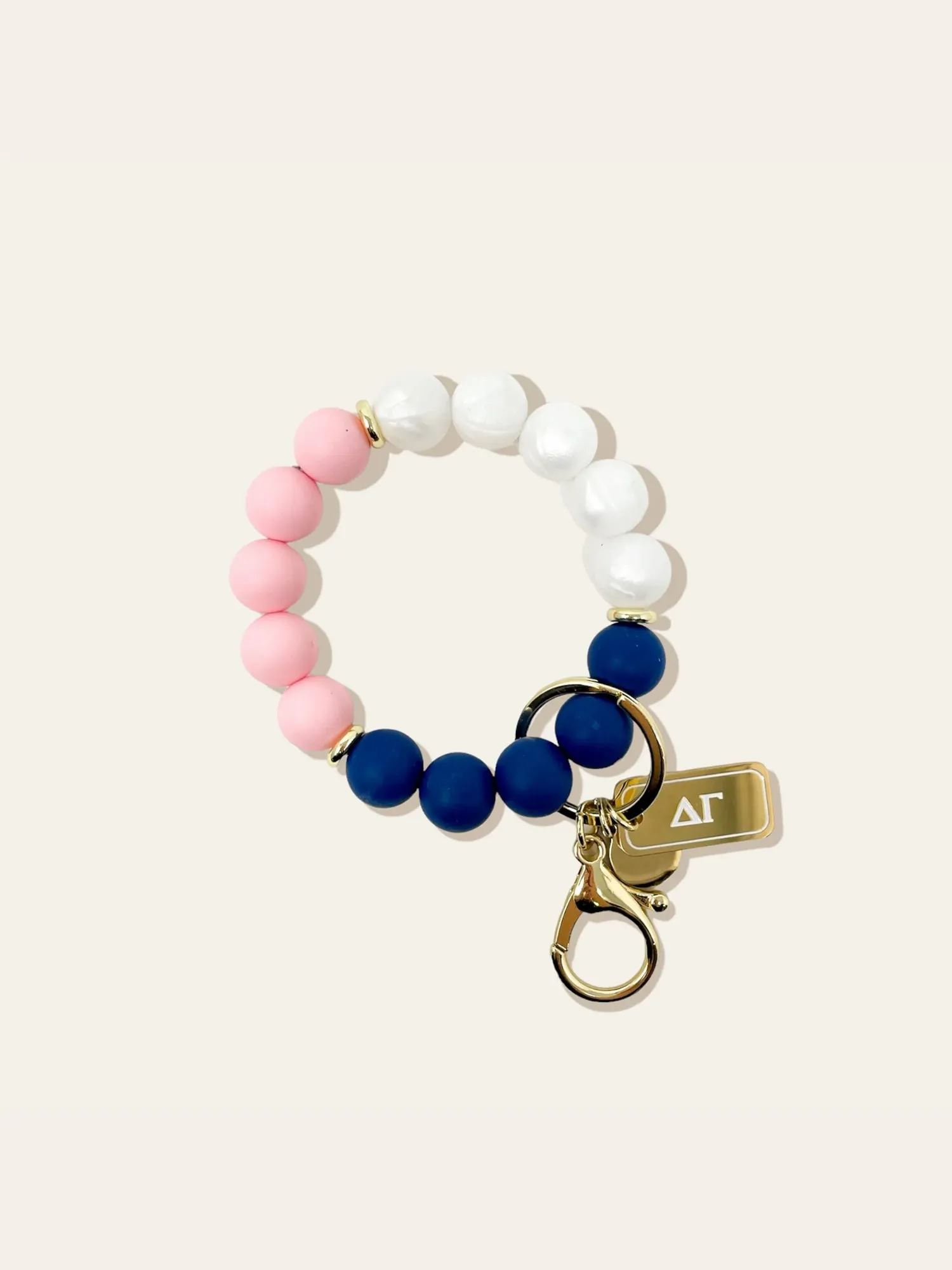 Sorority Beaded Keychain Wristlet